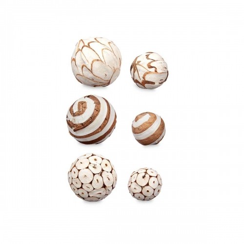 Gift Decor Set of Decorative Balls Brūns Balts (12 gb.) image 3