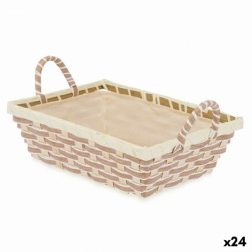 Kinvara Daudzfunkcionāls grozs Ar rokturiem Taisnstūra Pīšana Dabisks Metāls Drāna 30,5 x 13 x 19 cm (24 gb.)