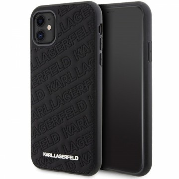 Karl Lagerfeld KLHCN61PQKPMK iPhone 11 | Xr 6.1" czarny|black hardcase Quilted K Pattern