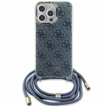 Guess GUHCP15SHC4SEB iPhone 15 | 14 | 13 6.1" niebieski|blue hardcase Crossbody Cord 4G Print