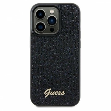 Guess GUHCP12MPMSDGSK iPhone 12|12 Pro 6.1" czarny|black hardcase Disco Metal Script