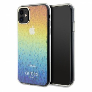 Guess GUHCN61HDECMI iPhone 11 | Xr 6.1" wielokolorowy hardcase IML Faceted Mirror Disco Iridescent
