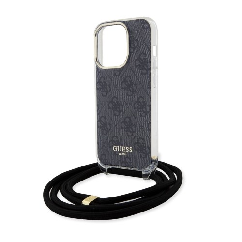 Guess IML 4G Printed Crossbody Case for iPhone 15 Pro Black image 4