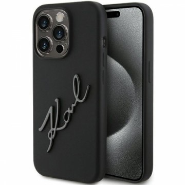 Karl Lagerfeld KLHCP15XSKSBMCK iPhone 15 Pro Max 6.7" czarny|black hardcase Silicone Karl Script