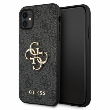 Guess case for iPhone 11 | XR 4G Big Metal Logo series - gray