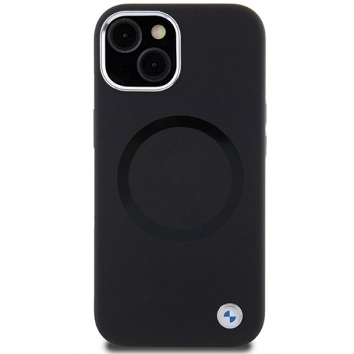BMW BMHMP15MSILBK2 iPhone 15 Plus 6.7" czarny|black Signature Liquid Silicone MagSafe image 3