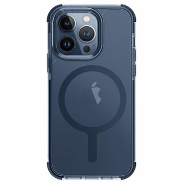 UNIQ etui Combat iPhone 15 Pro Max 6.7" Magclick Charging ciemnoniebieski|smoke blue