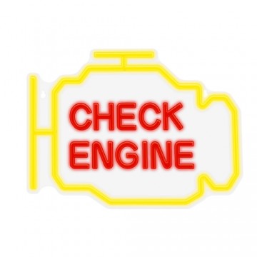 Neon PLEXI LED CHECK ENGINE yellow red NNE21 Neolia