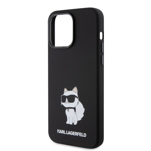 Karl Lagerfeld Liquid Silicone Choupette NFT Case for iPhone 15 Pro Black image 4