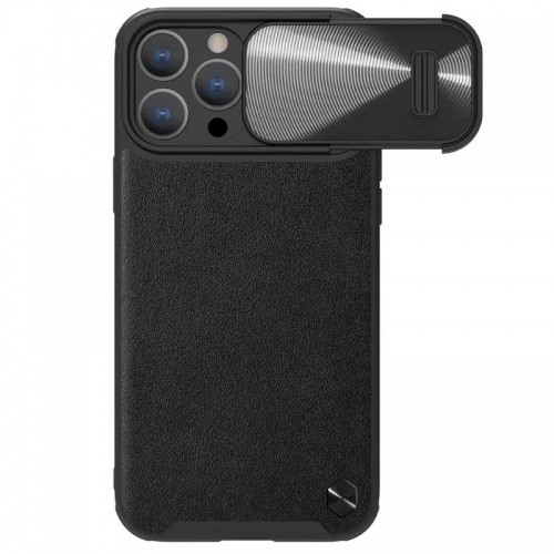 OEM Nillkin CamShield S Leather Case for Iphone 14 Pro black image 1