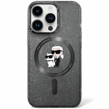 Original Pouch KARL LAGERFELD 3D Karl&Choupette Glitter MagSafe KLHMN61HGKCNOK for Iphone 11| Xr Black