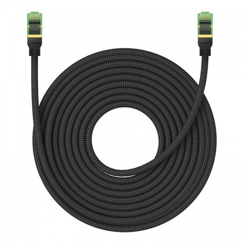 Braided network cable cat.8 Baseus Ethernet RJ45, 40Gbps, 15m (black) image 3