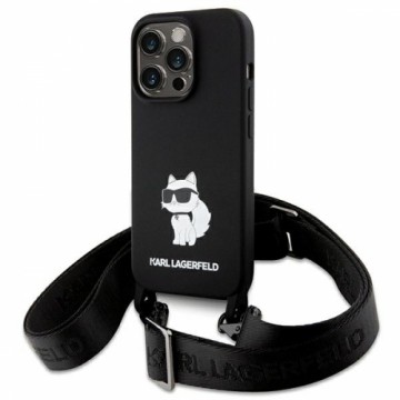 Karl Lagerfeld KLHCP15LSCBSCNK iPhone 15 Pro 6.1" hardcase czarny|black Crossbody Silicone Choupette