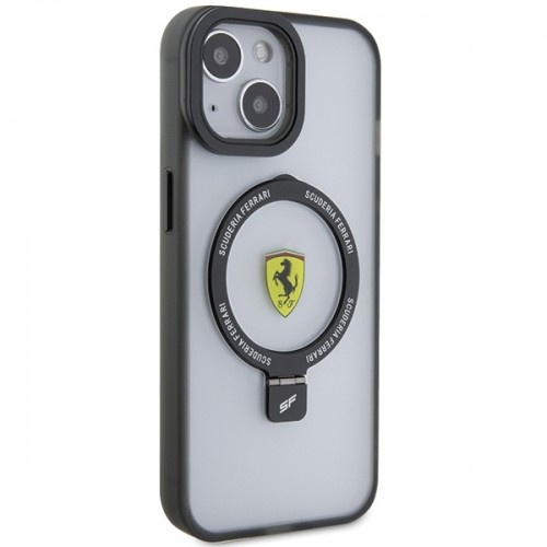 Ferrari FEHMP15SUSCAH iPhone 15 6.1" transparent hardcase Ring Stand 2023 Collection MagSafe image 4