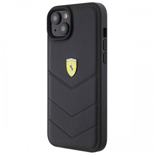 Ferrari FEHCP15MRDUK iPhone 15 Plus 6.7" czarny|black hardcase Quilted Metal Logo image 2