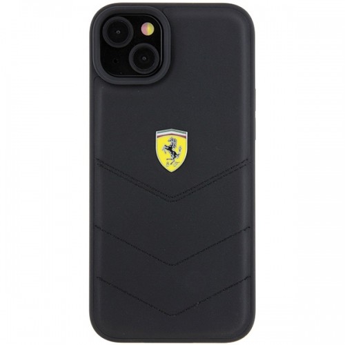 Ferrari FEHCP15MRDUK iPhone 15 Plus 6.7" czarny|black hardcase Quilted Metal Logo image 3
