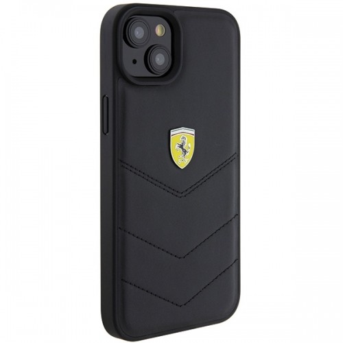 Ferrari FEHCP15MRDUK iPhone 15 Plus 6.7" czarny|black hardcase Quilted Metal Logo image 4