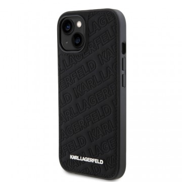 Karl Lagerfeld PU Quilted Pattern Case for iPhone 15 Black