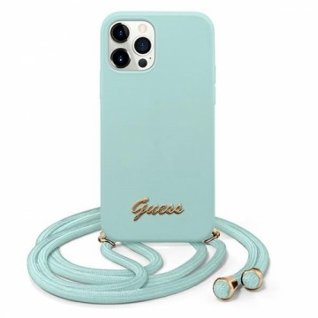 Guess GUHCP12LLSCLMGLB iPhone 12 Pro Max 6,7" jasno niebieski|light blue hardcase Metal Logo Cord