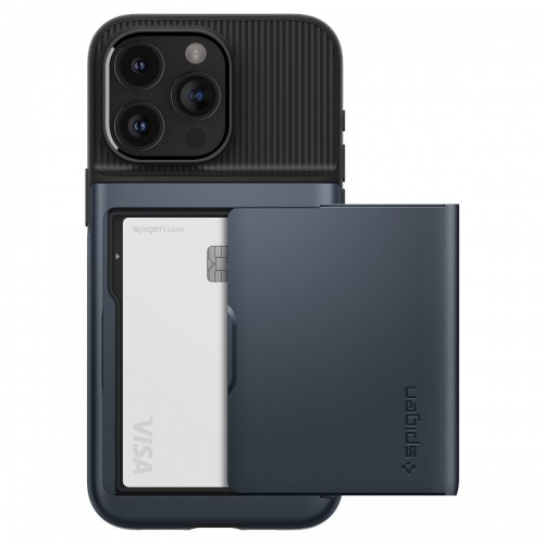 Apple Spigen Slim Armor CS case for iPhone 15 Pro - blue image 3