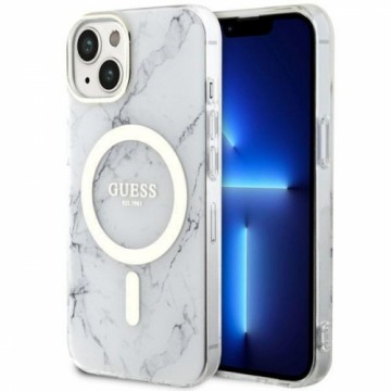 Guess GUHMP14SPCUMAH iPhone 14 6.1&quot; white|white hardcase Marble MagSafe