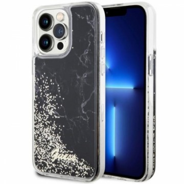 Guess GUHCP14XLCSGSGK iPhone 14 Pro Max 6.7" black|black hardcase Liquid Glitter Marble