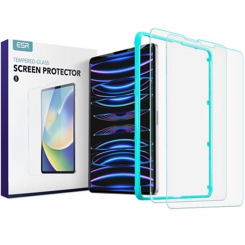 Apple TEMPERED GLASS ESR TEMPERED GLASS 2-PACK IPAD PRO 12.9 2020 | 2021 | 2022 CLEAR image 1