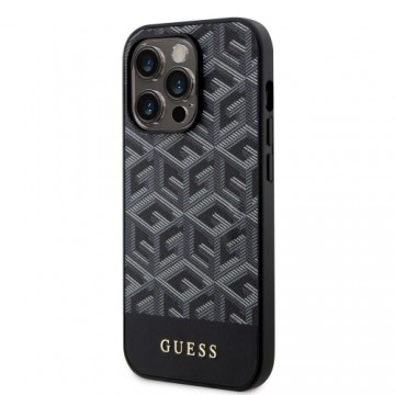 Guess PU G Cube MagSafe Case for iPhone 15 Pro Black