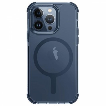 UNIQ etui Combat iPhone 15 Pro 6.1" Magclick Charging niebieski|smoke blue