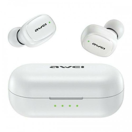 AWEI słuchawki Bluetooth 5.1 T13 Pro TWS + stacja dokująca biały|white image 1