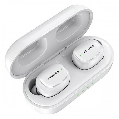 AWEI słuchawki Bluetooth 5.1 T13 Pro TWS + stacja dokująca biały|white image 2