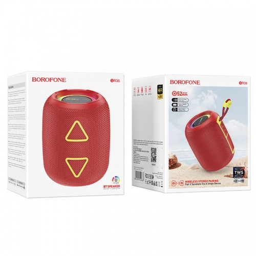 OEM Borofone Portable Bluetooth Speaker BR36 Lucy red image 4