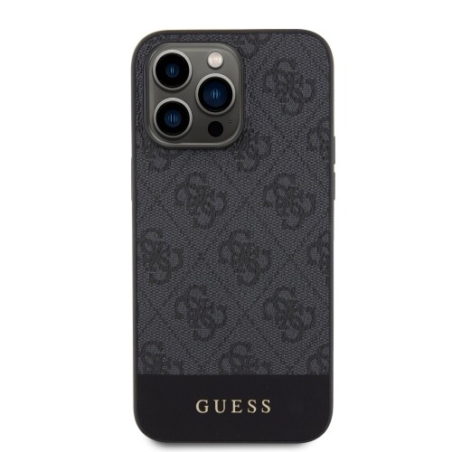 Guess PU 4G Stripe MagSafe Case for iPhone 15 Pro Max Black image 2