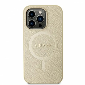 Guess GUHMP15MPSAHMCB iPhone 15 Plus 6.7" złoty|gold hardcase Saffiano MagSafe
