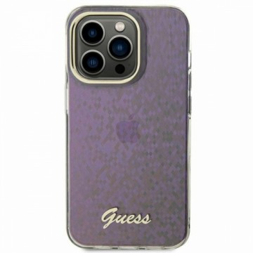 Guess GUHCP15SHDECMP iPhone 15 6.1" różowy|pink hardcase IML Faceted Mirror Disco Iridescent