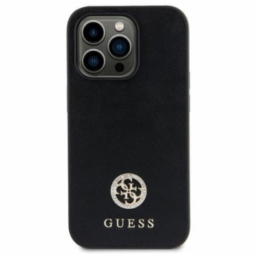 Guess GUHCP15MPS4DGPK iPhone 15 Plus 6.7" czarny|black hardcase Strass Metal Logo