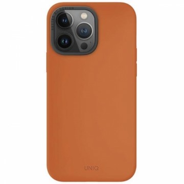 UNIQ etui Lino Hue iPhone 15 Pro Max 6.7" Magclick Charging pomarańczowy|sunset orange