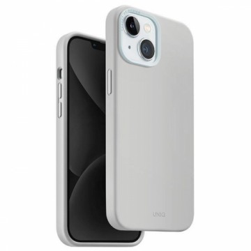 UNIQ etui Lino Hue iPhone 15 6.1" Magclick Charging jasnoszary|chalk grey