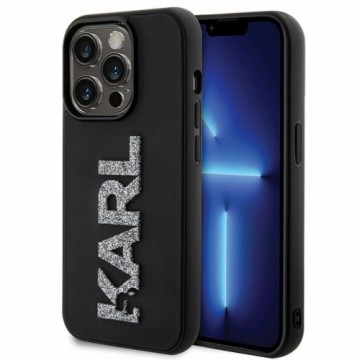 Karl Lagerfeld KLHCP15X3DMBKCK iPhone 15 Pro Max 6.7" czarny|black hardcase 3D Rubber Glitter Logo
