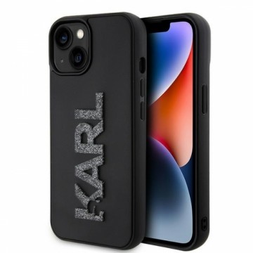 Karl Lagerfeld KLHCP15S3DMBKCK iPhone 15 6.1" czarny|black hardcase 3D Rubber Glitter Logo