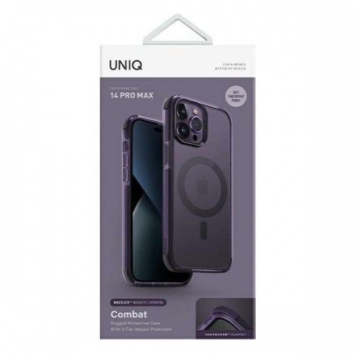 UNIQ etui Combat iPhone 14 Pro Max 6,7" Magclick Charging purpurowy|fig purple image 2