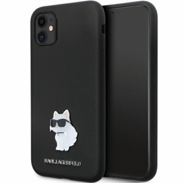 Karl Lagerfeld KLHCN61SMHCNPK iPhone 11 | Xr 6.1" czarny|black hardcase Silicone C Metal Pin