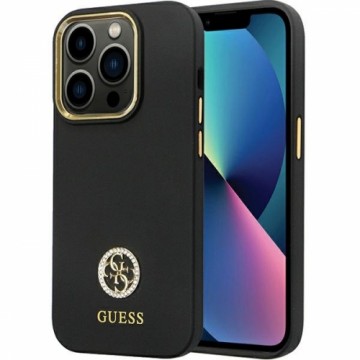 Guess GUHCP14LM4DGPK iPhone 14 Pro 6.1" czarny|black hardcase Silicone Logo Strass 4G