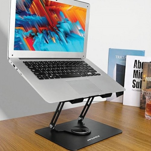 AWEI uchwyt biurkowy X46 rotacyjny na laptopa do 16" czarny|black image 2