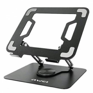 AWEI uchwyt biurkowy X46 rotacyjny na laptopa do 16" czarny|black