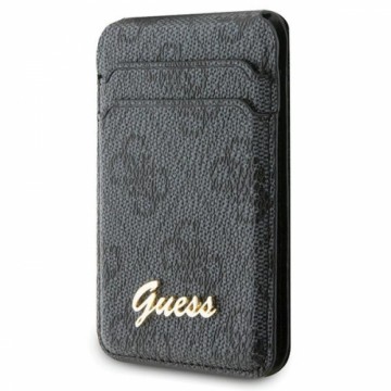 Guess Wallet Card Slot Stand GUWMSHG4SHK czarny|black MagSafe 4G Classic Logo