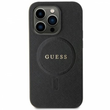 Guess GUHMP13LPSAHMCK iPhone 13 Pro | 13 6.1" czarny|black hardcase Saffiano MagSafe