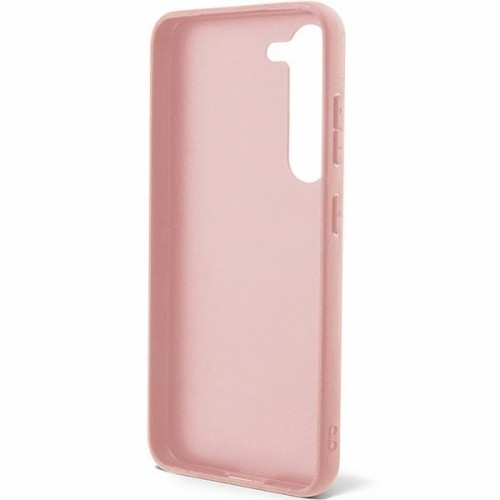 Guess GUHCS23MHGGSHP S23+ S916 różowy|pink hard case Glitter Script image 4