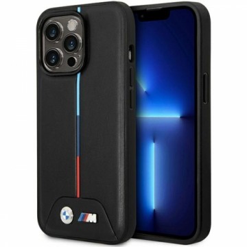 Etui BMW BMHMP13X22PVTK iPhone 13 Pro Max 6.7" czarny|black Quilted Tricolor MagSafe