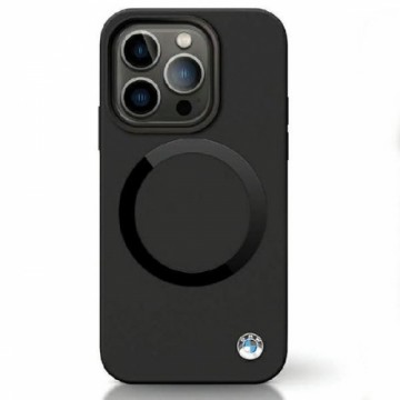 BMW BMHMP14LSILBK2 iPhone 14 Pro 6.1" czarny|black Signature Liquid Silicone MagSafe
